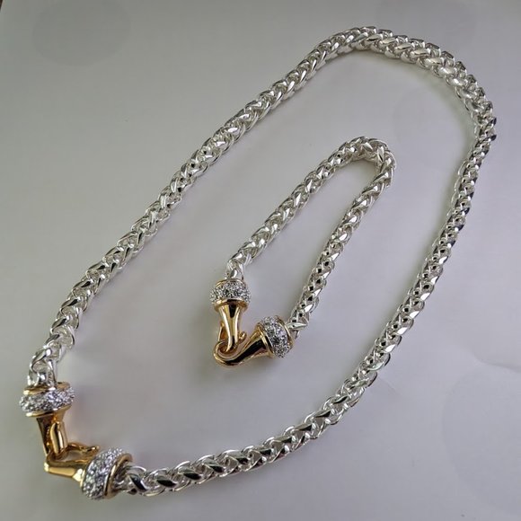 Wheat Chain Necklace & Bracelet Set - Picture 1 of 3